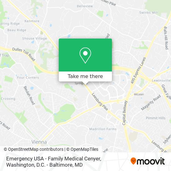 Mapa de Emergency USA - Family Medical Cenyer