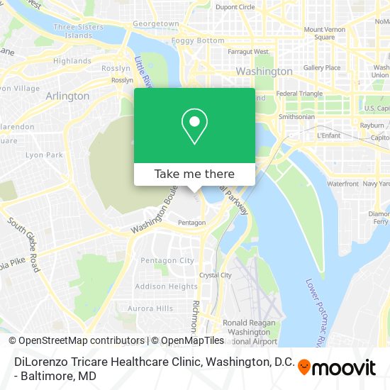 Mapa de DiLorenzo Tricare Healthcare Clinic