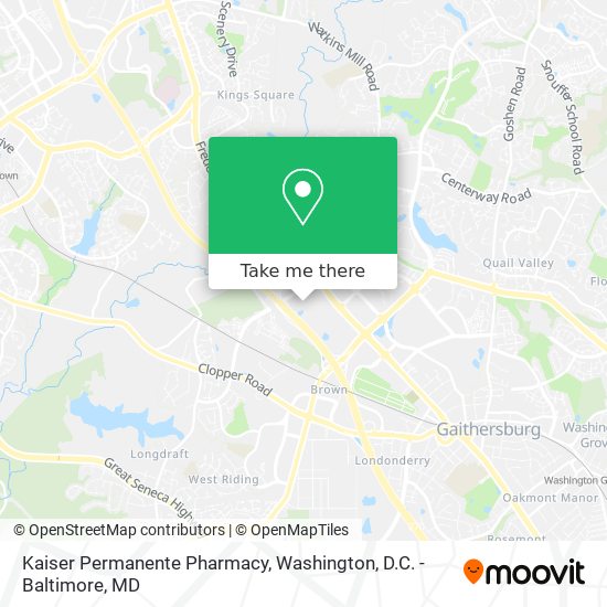 Mapa de Kaiser Permanente Pharmacy