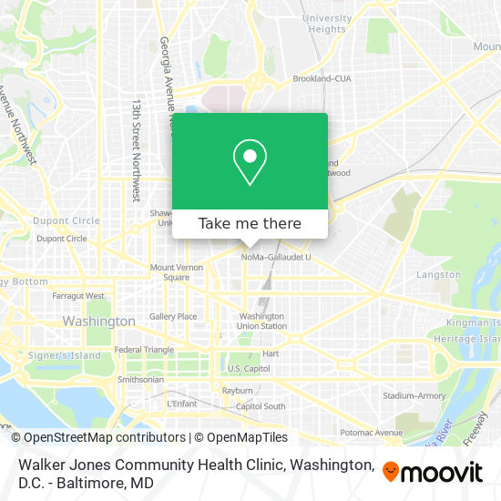 Mapa de Walker Jones Community Health Clinic