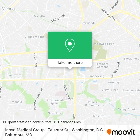 Inova Medical Group - Telestar Ct. map
