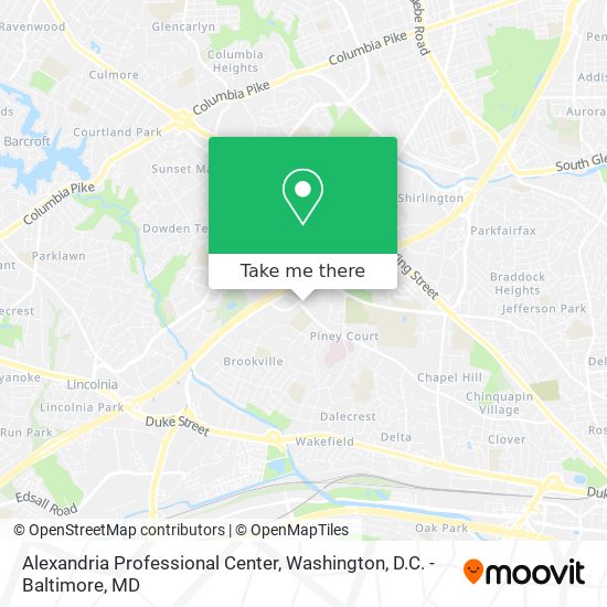 Alexandria Professional Center map