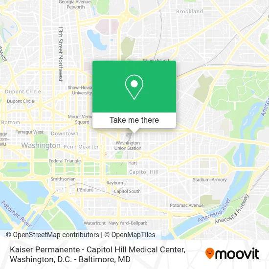 Kaiser Permanente - Capitol Hill Medical Center map