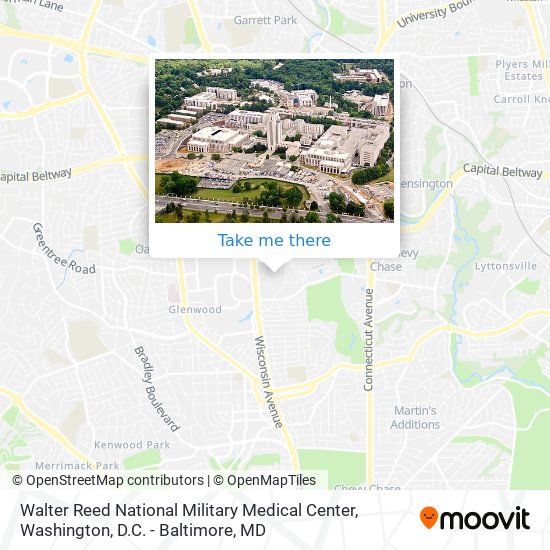 Walter Reed National Military Medical Center map