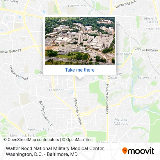 Walter Reed National Military Medical Center map