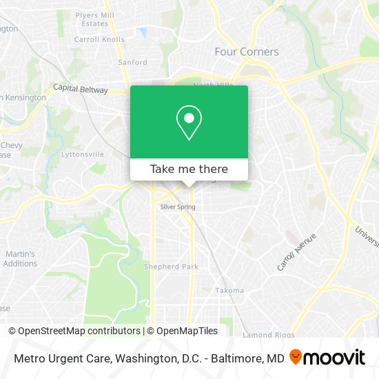 Metro Urgent Care map