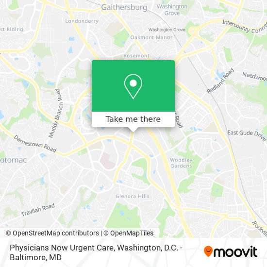 Physicians Now Urgent Care map