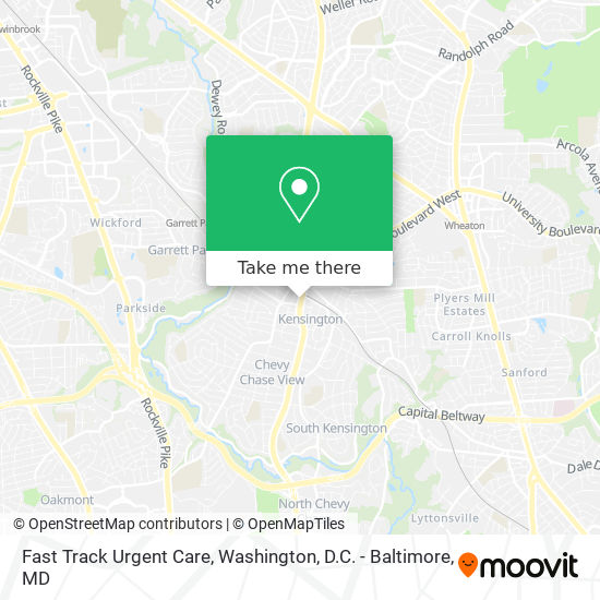 Fast Track Urgent Care map