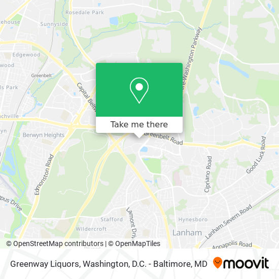 Greenway Liquors map