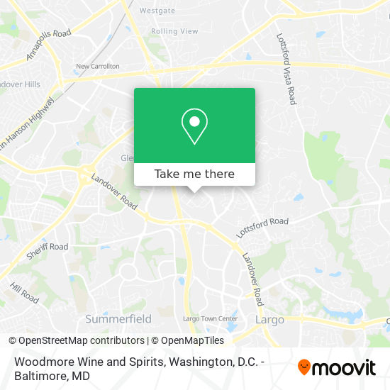 Woodmore Wine and Spirits map