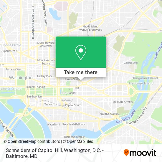 Schneiders of Capitol Hill map
