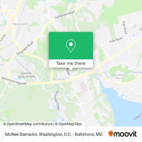 Mapa de McRee Barracks