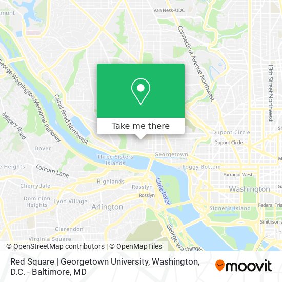 Red Square | Georgetown University map