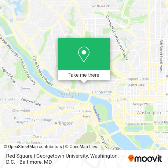 Red Square | Georgetown University map