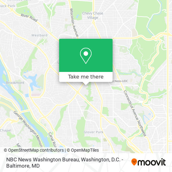 NBC News Washington Bureau map
