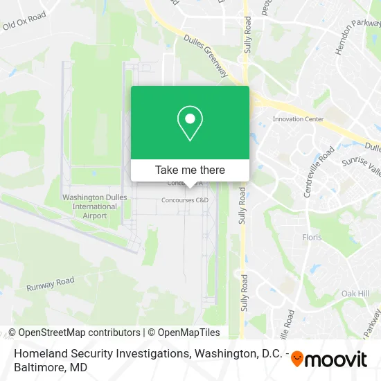 Homeland Security Investigations map