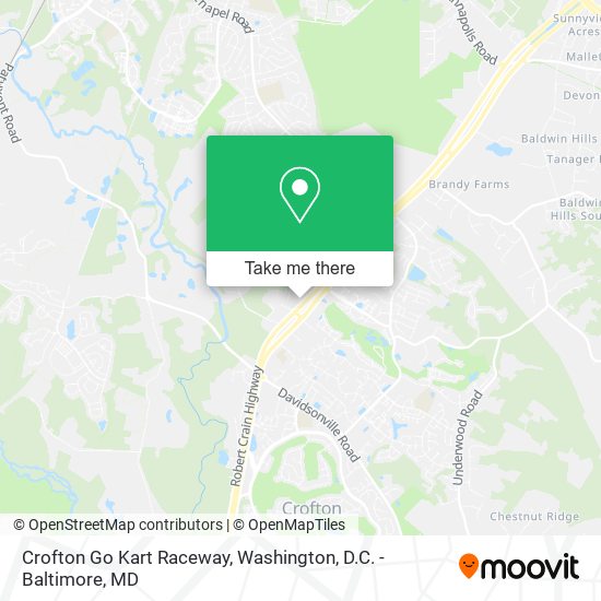 Crofton Go Kart Raceway map
