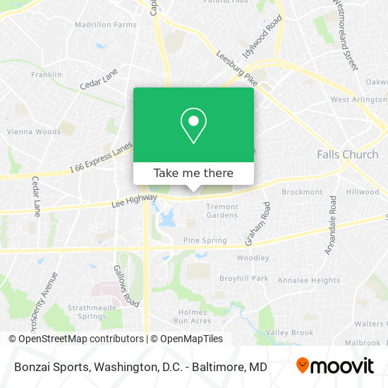 Bonzai Sports map