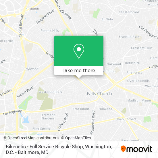 Mapa de Bikenetic - Full Service Bicycle Shop