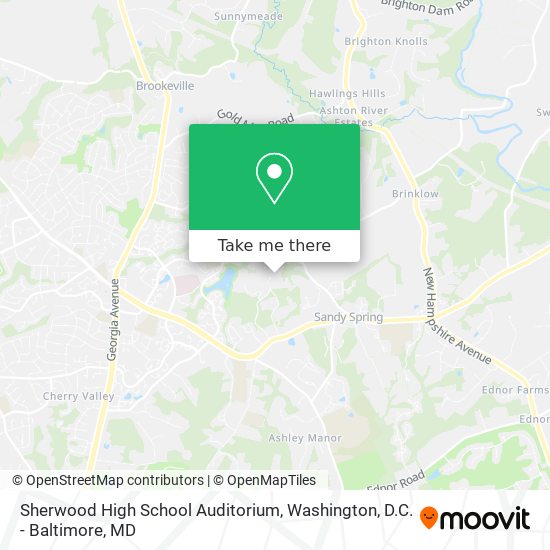 Mapa de Sherwood High School Auditorium