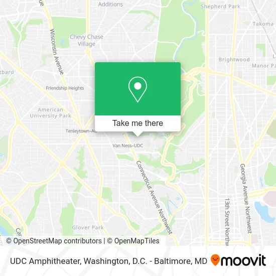 UDC Amphitheater map