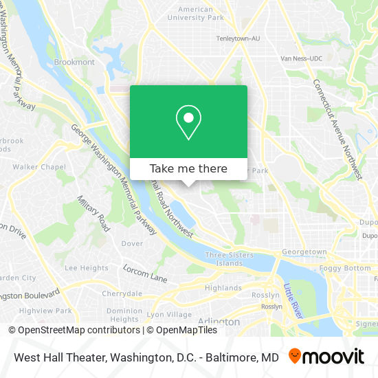 West Hall Theater map