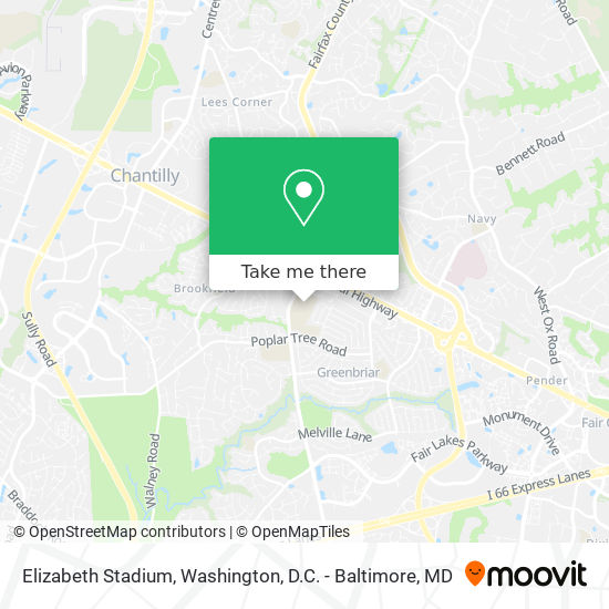 Elizabeth Stadium map