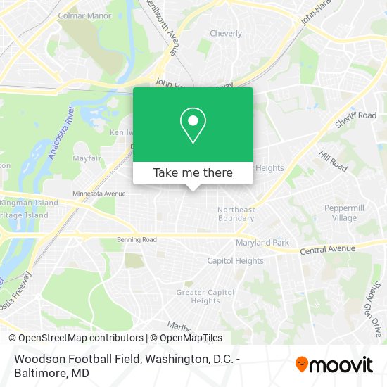 Woodson Football Field map