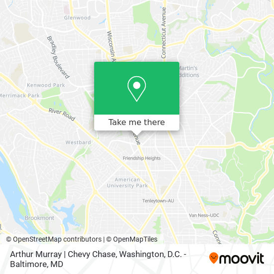 Mapa de Arthur Murray | Chevy Chase