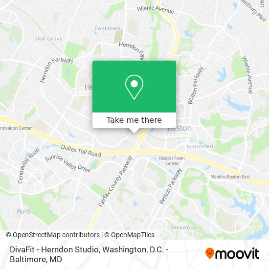 DivaFit - Herndon Studio map