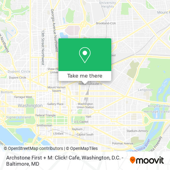 Mapa de Archstone First + M: Click! Cafe