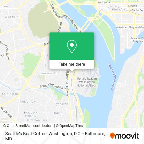 Seattle's Best Coffee map
