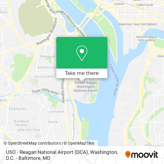 USO - Reagan National Airport (DCA) map
