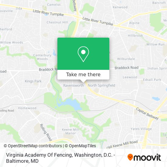 Virginia Academy Of Fencing map