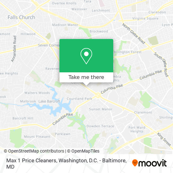 Max 1 Price Cleaners map