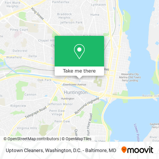 Mapa de Uptown Cleaners