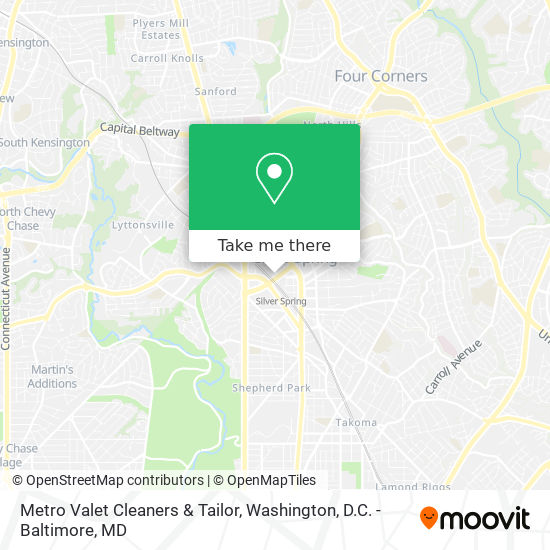 Metro Valet Cleaners & Tailor map