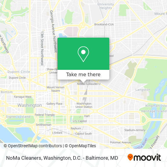 NoMa Cleaners map