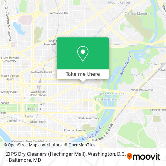 Mapa de ZIPS Dry Cleaners (Hechinger Mall)