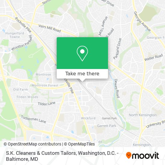 S.K. Cleaners & Custom Tailors map