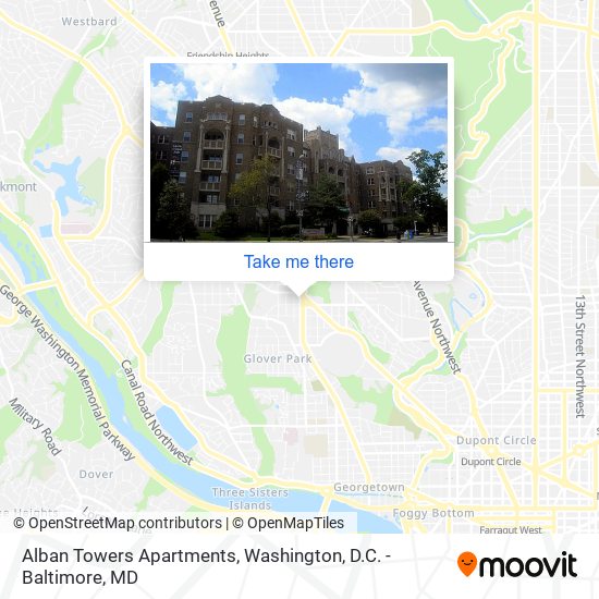 Alban Towers Apartments map