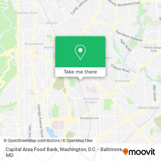 Capital Area Food Bank map