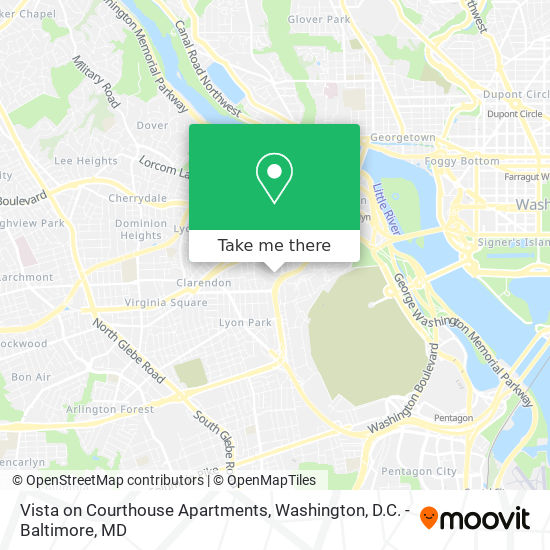 Vista on Courthouse Apartments map