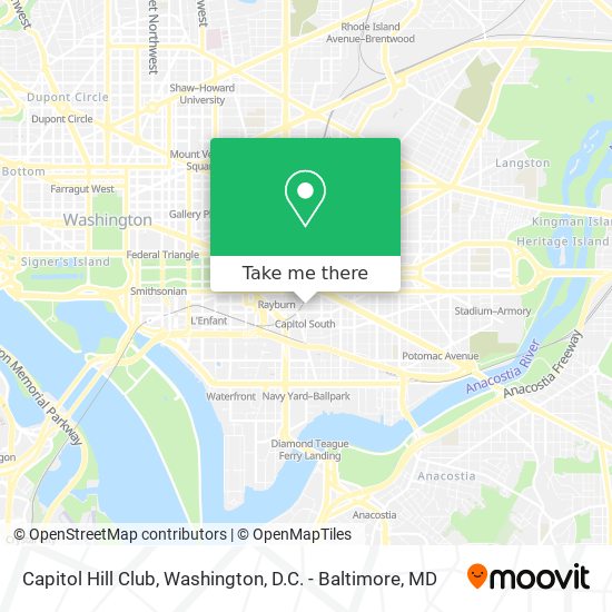 Mapa de Capitol Hill Club