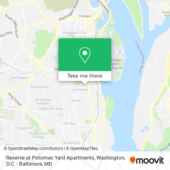 Reserve at Potomac Yard Apartments map