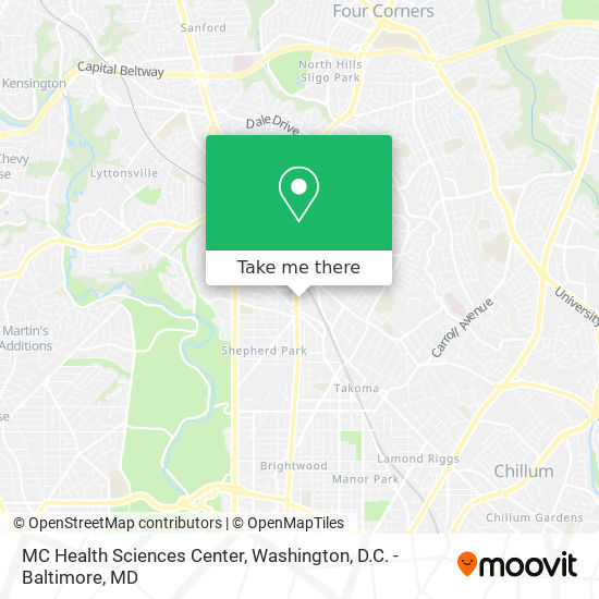 MC Health Sciences Center map