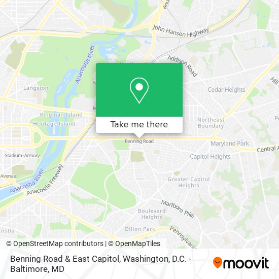 Mapa de Benning Road & East Capitol