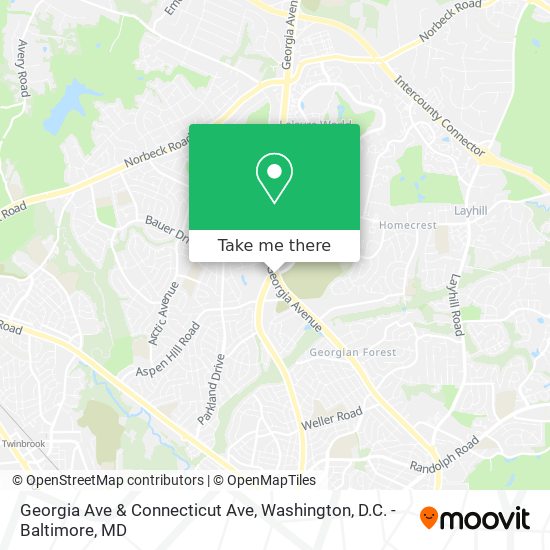 Mapa de Georgia Ave & Connecticut Ave