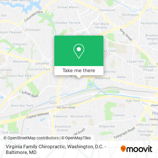 Mapa de Virginia Family Chiropractic