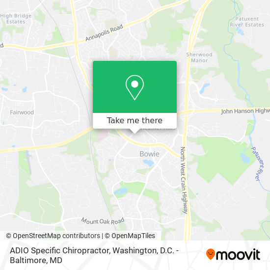ADIO Specific Chiropractor map